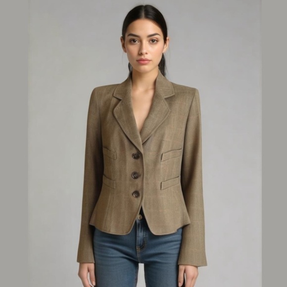 Ellen Tracy Jackets & Blazers - Ellen Tracy • Herringbone Check Blazer